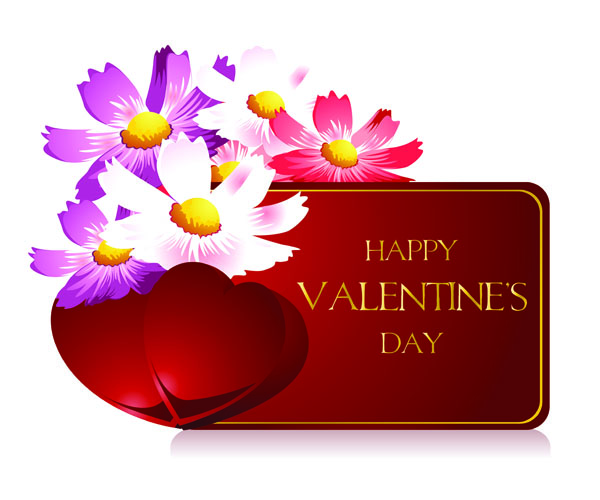 free vector Valentine day greeting card vector